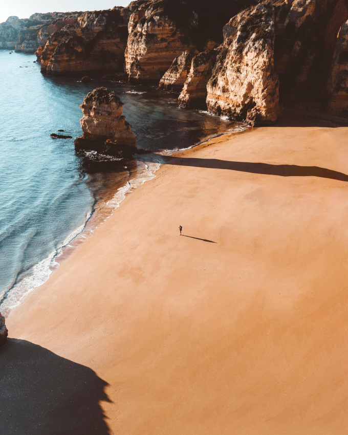 Une plage + un seul �tre humain = le bon mix