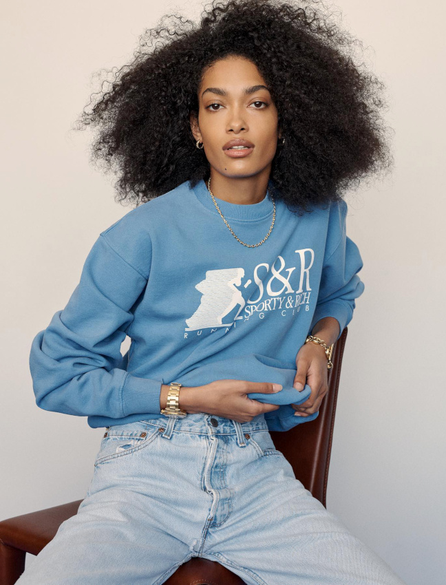 Oui au cama�eu de bleus ciel relev� d'une touche de dor� !