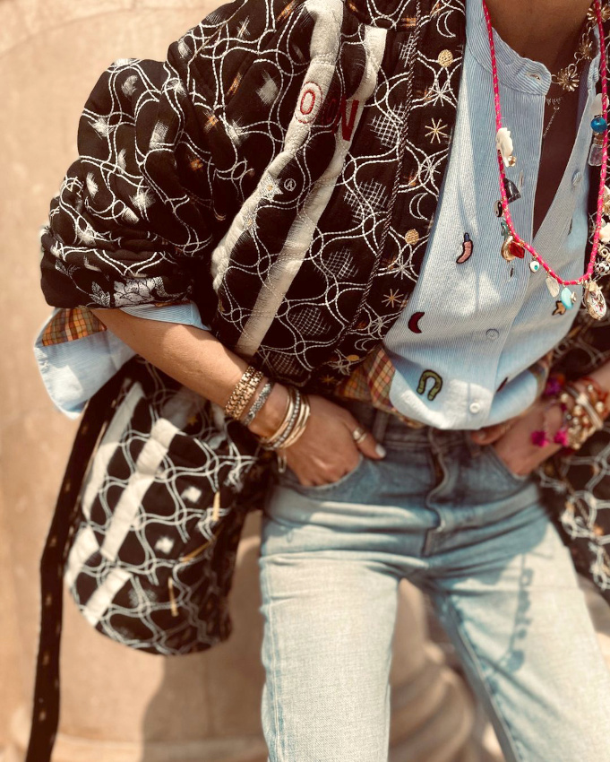 Oui au kimono port en veste de demi-saison !