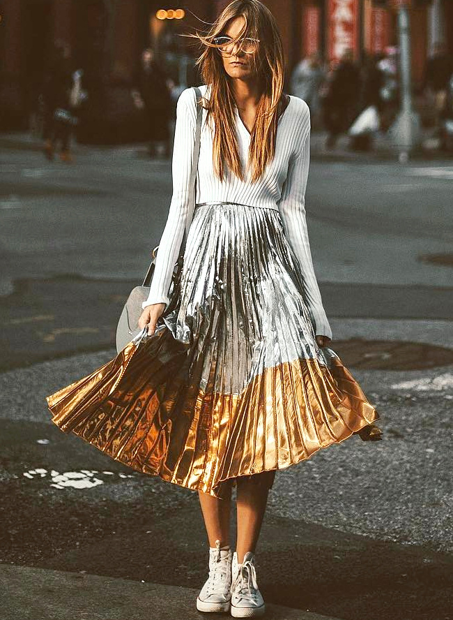 Ne jamais hsiter  insuffler une touche de glitter  ses looks quotidiens !