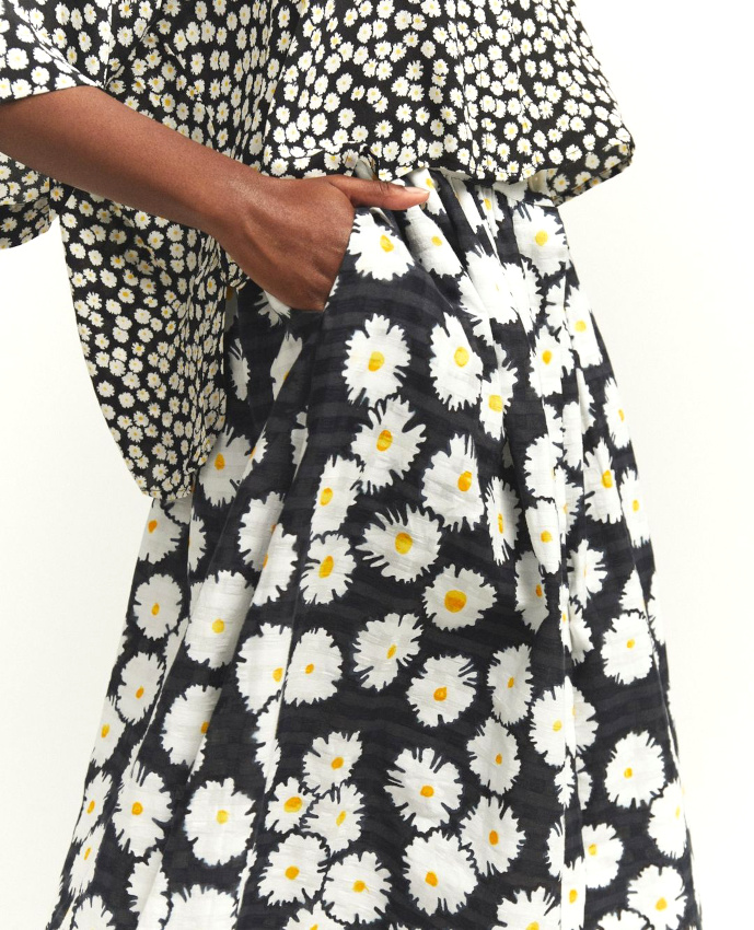 Oui aux mix and match d'imprims de mme teinte !