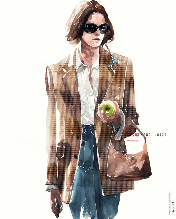 Wanted : un blazer masculin  petits carreaux !