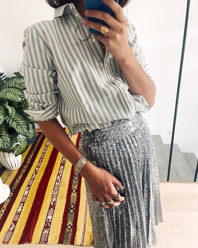 Oui aux sequins traits en mode diurne !