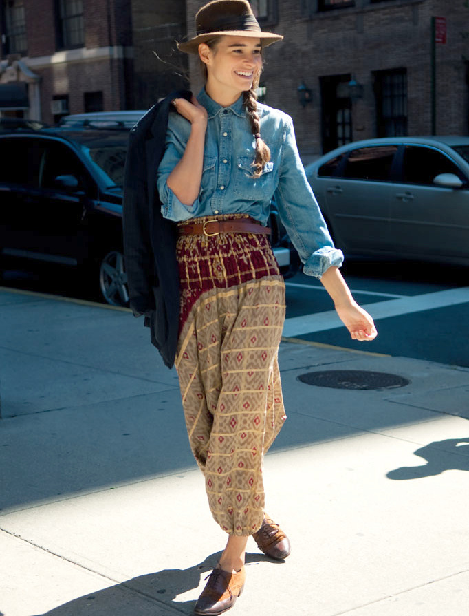 Oui au mix bohme/boyish !