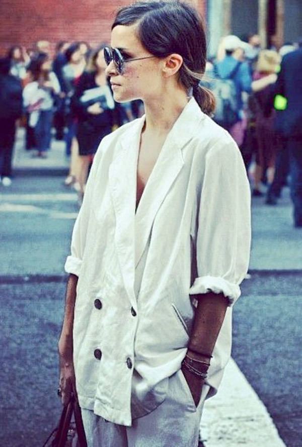 Oui au lin port� en mode tailoring/cool !