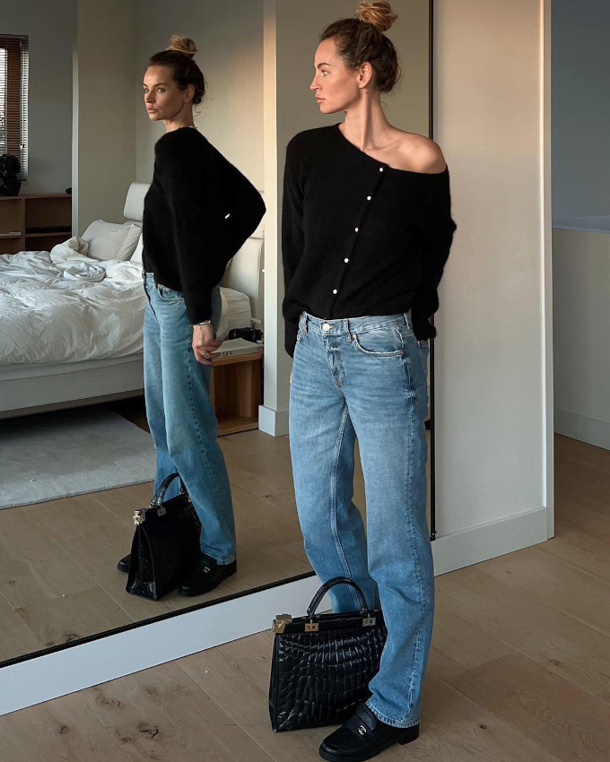 Oui au fin cardigan port� � m�me la peau !