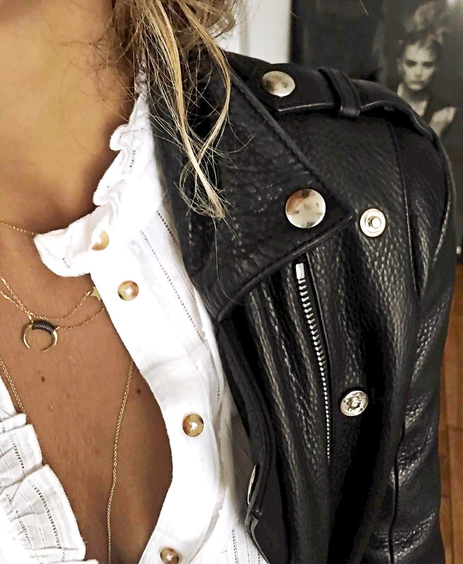 Oui au duo cuir �pais/dentelle d�licate !