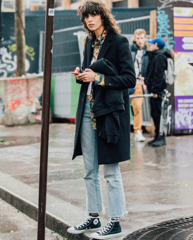 Converses hautes + jean 7/8 = le bon mix