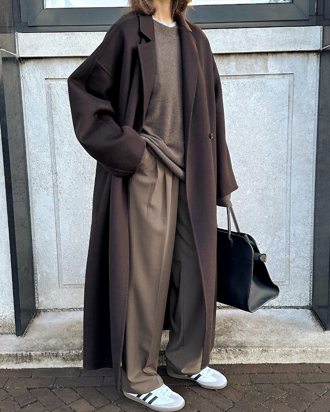 Oui au cama�eu de marron piqu� de blanc !