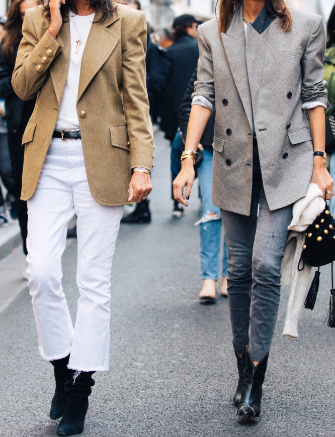 Blazer + tee-shirt = le bon mix