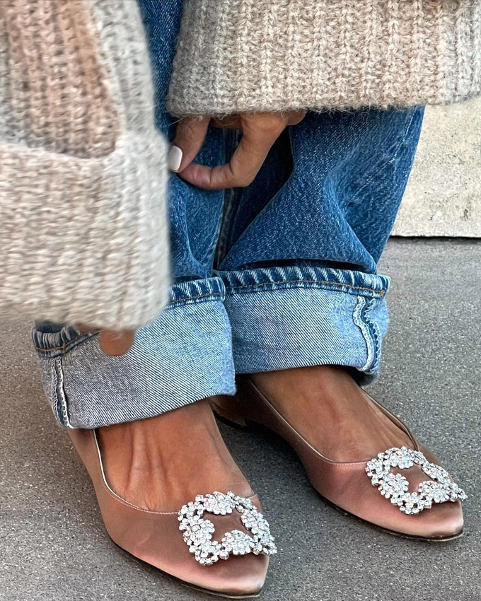 Oui au jean boyfriend rchauffant une paire de ballerines ultra chics !
