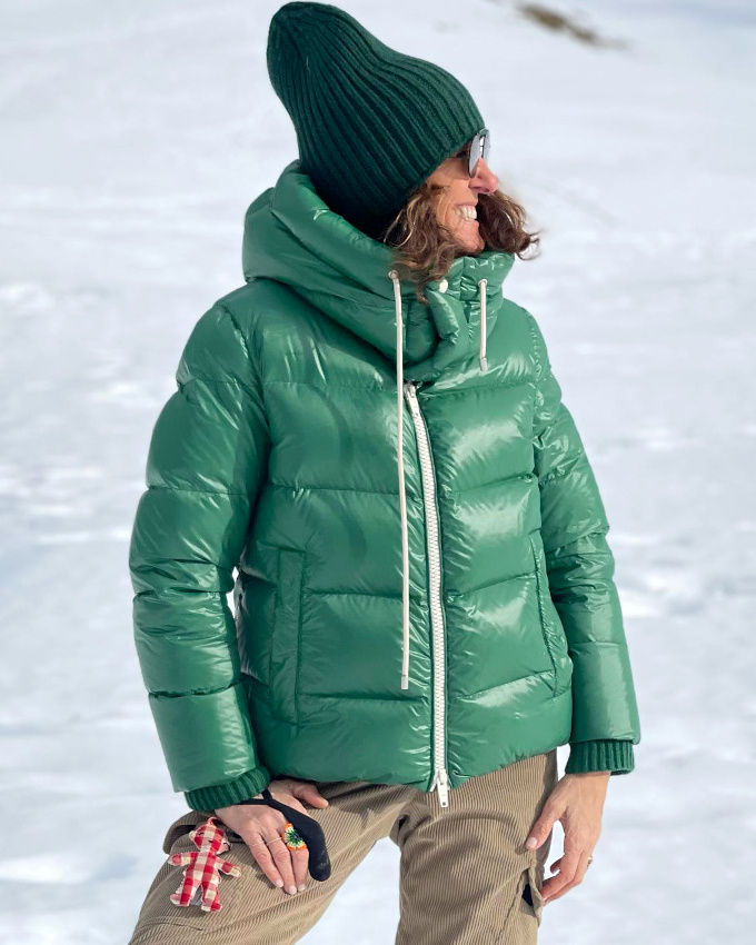 Vert fougère + vert forêt + camel + touche de rouge = le bon mix