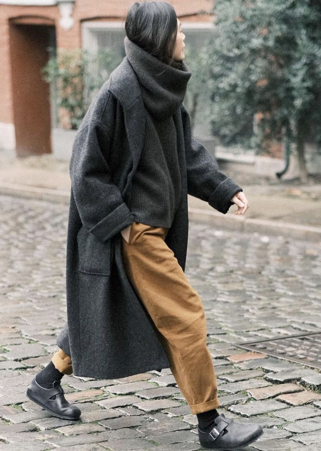 Le moelleux sobre de ce look donne envie de simplicit� douillette...