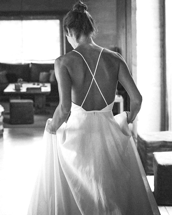 Simple et fminine, cette robe de marie a tout bon !