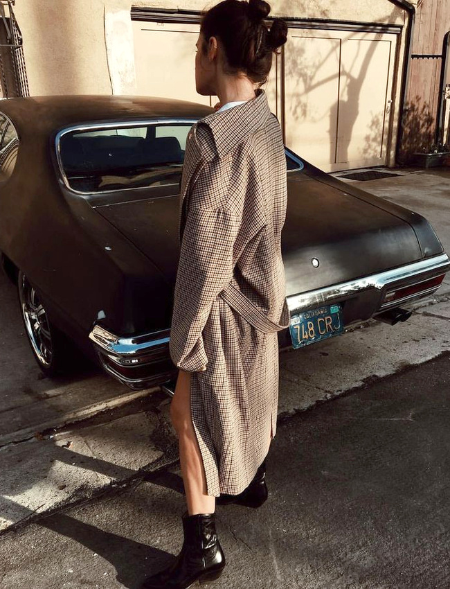 Envie de trench  petits carreaux !