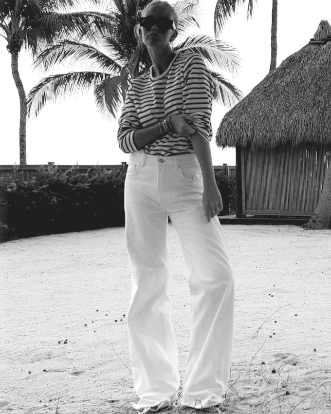 Le jean large blanc : un v�ritable must have printanier !