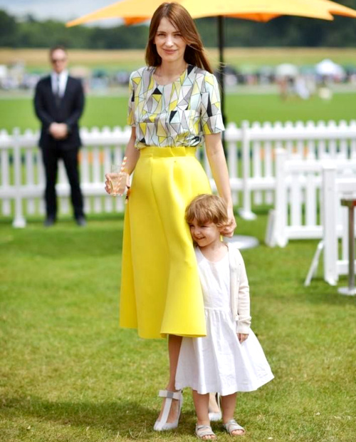 Look jupe midi jaune