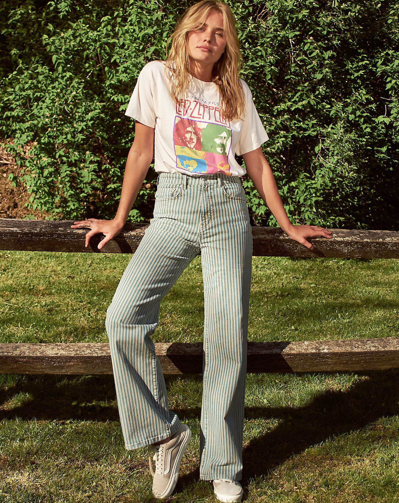 Wanted : un jean  rayures verticales sauges !