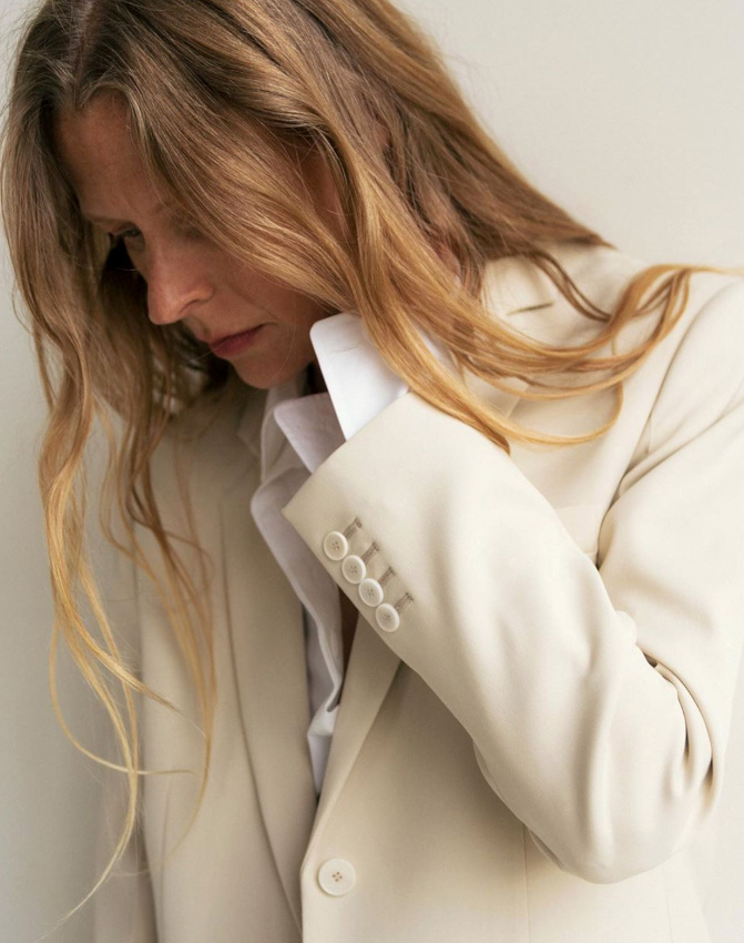 Blanc + blanc cass + style boyish = le bon mix