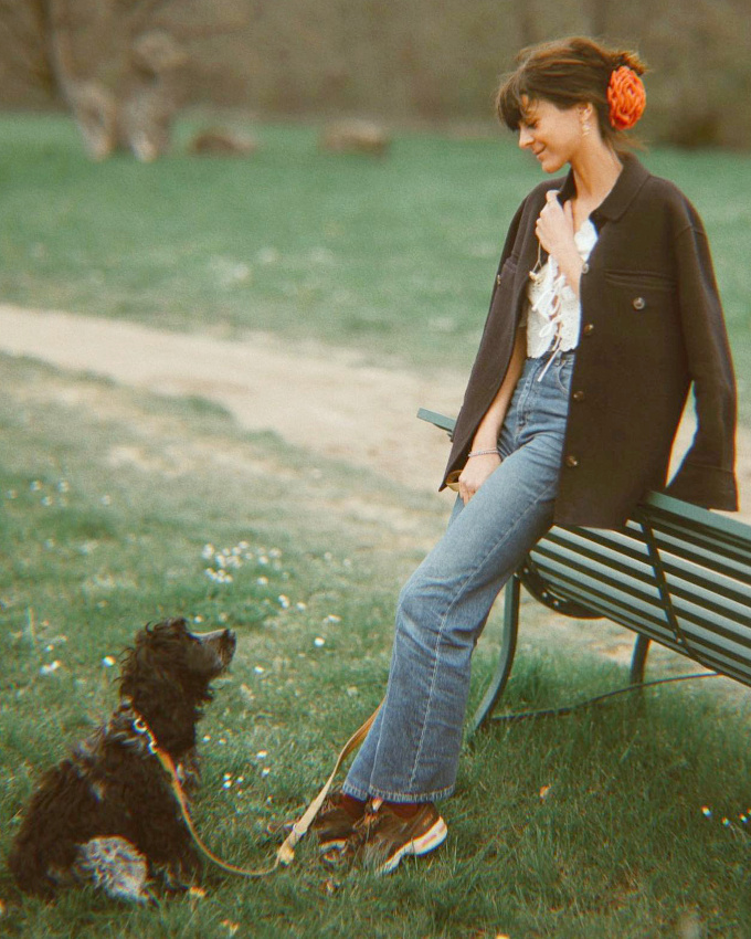 Look casual + d�tail tr�s f�minin = le bon mix