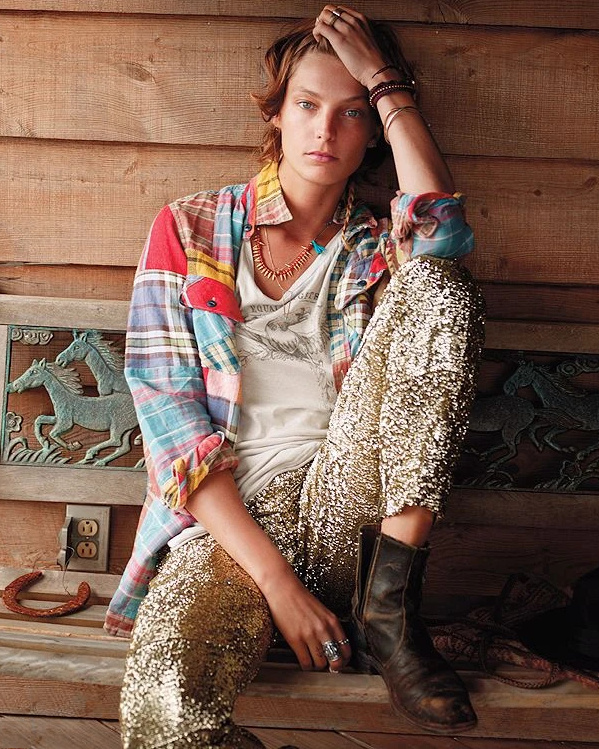 Le style b�cheron sied bien au glitter !