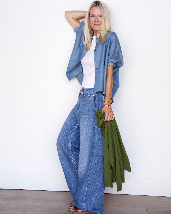 Le jean large idal se trouve apparemment chez Arket...