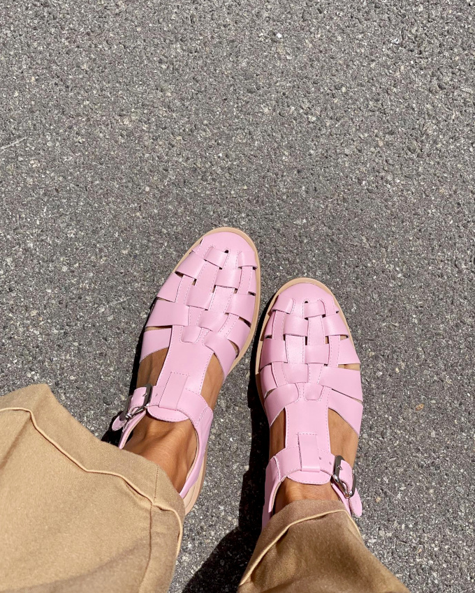 Rose p�le + beige = le bon mix