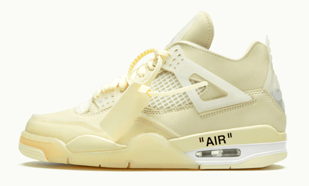 Baskets Nike Air Jordan 4 Retro Off-White Sail