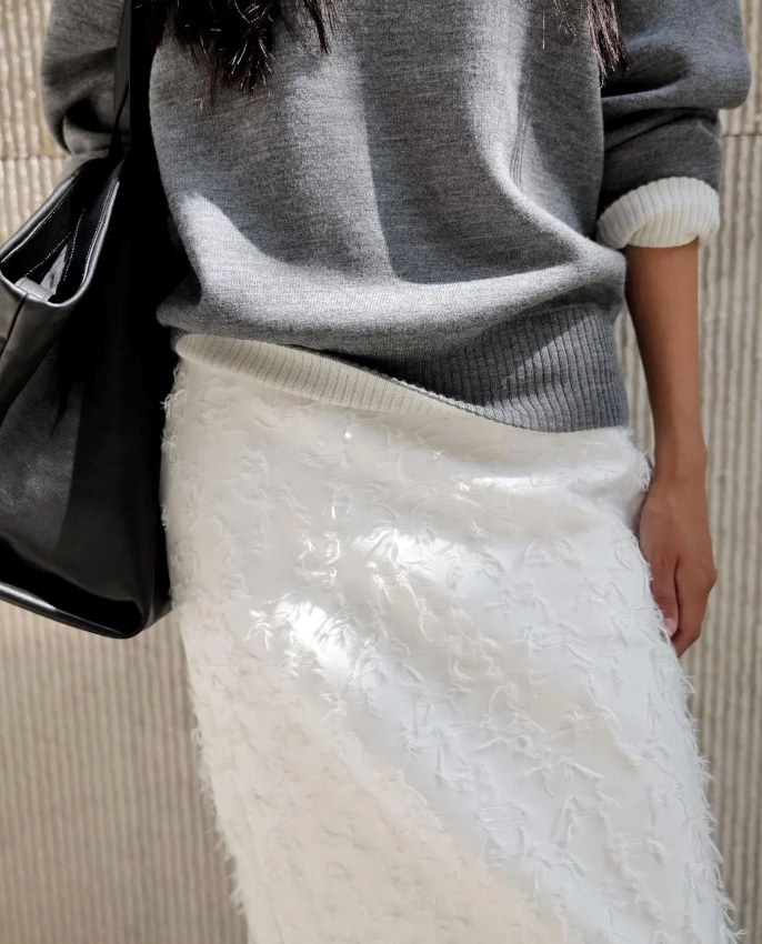 Wanted : une jupe midi texture !