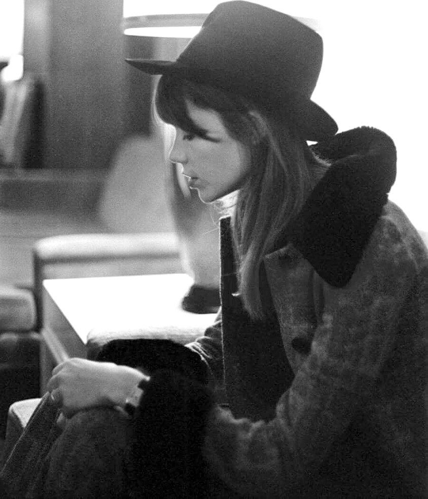 Feutre + veste en shearling = le bon mix