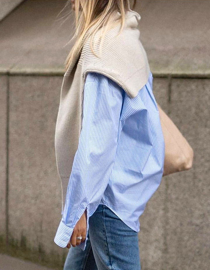 Le pull sur les �paules : ce d�tail banal en passe de devenir un gimmick fashion