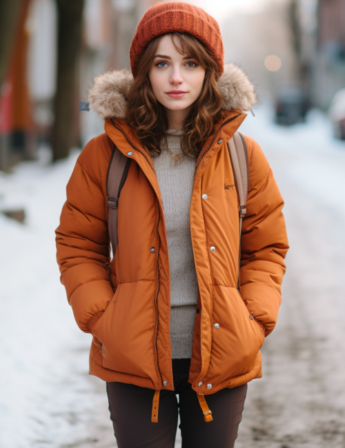 Doudoune Polaire Femme Légère - Manteau D'hiver Chaud Et Sportif - Coupe Décontractée