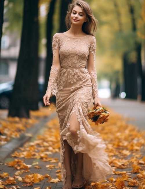 Tenue mariage automne