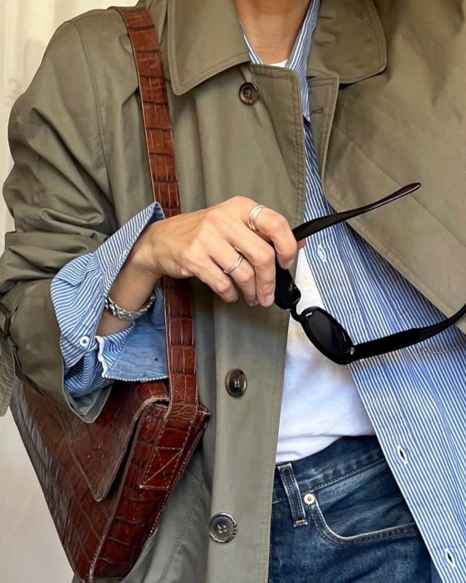 Rien de tel qu'un sac esprit vintage pour twister un duo de pi�ces casuals !