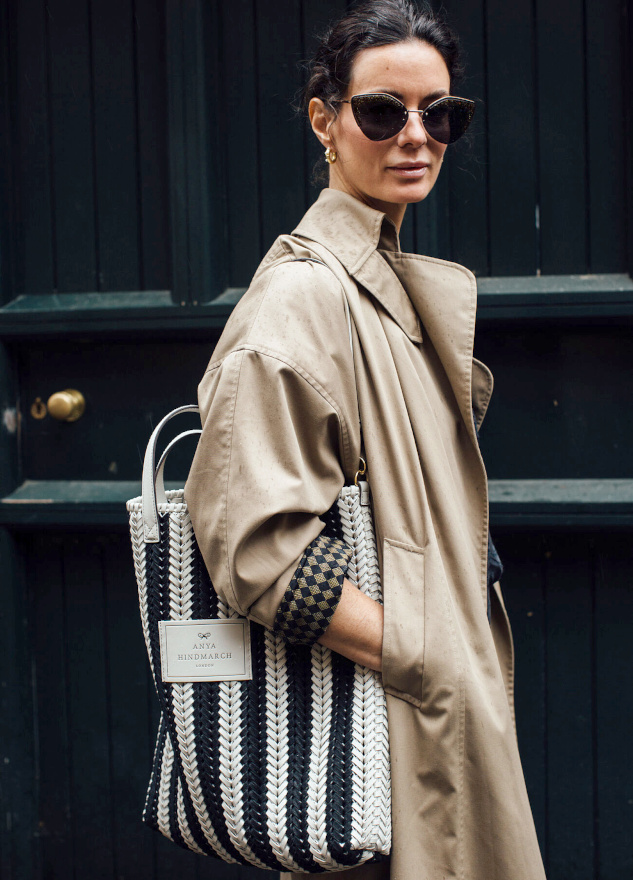 Wanted : un sac textur� susceptible de densifier la toile lisse d'un trench !