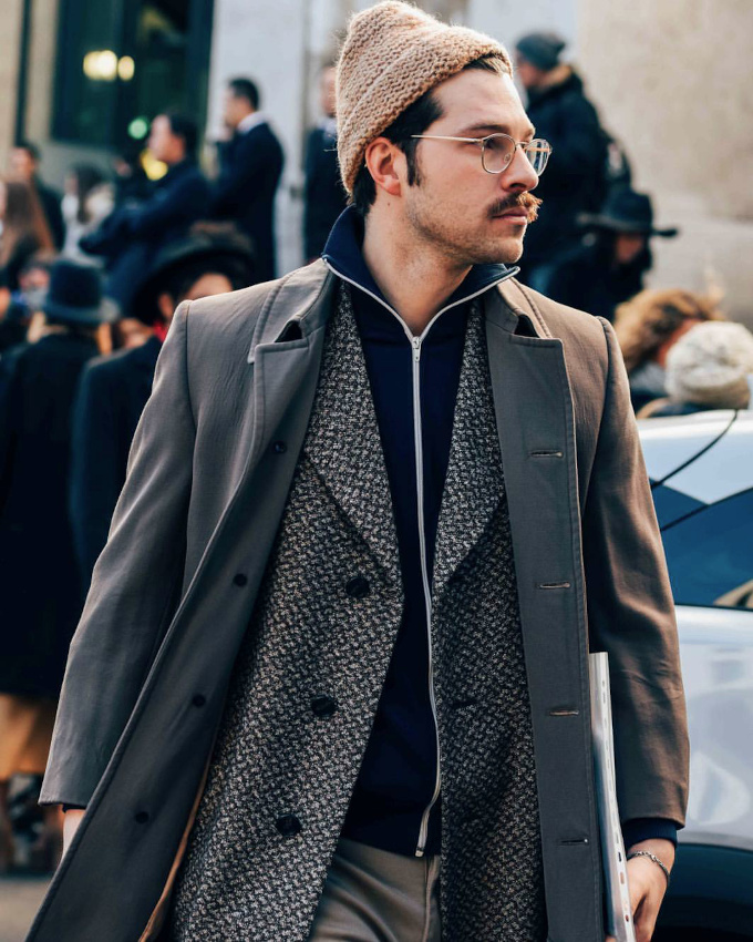 Cet hiver, on pense � superposer blazer, veste de jogging et manteau droit l�ger !