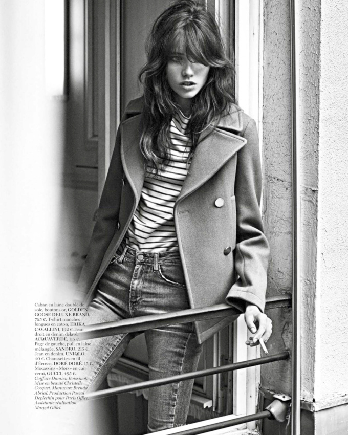 Port� avec d�sinvolture, le duo caban/marini�re gagne en charme