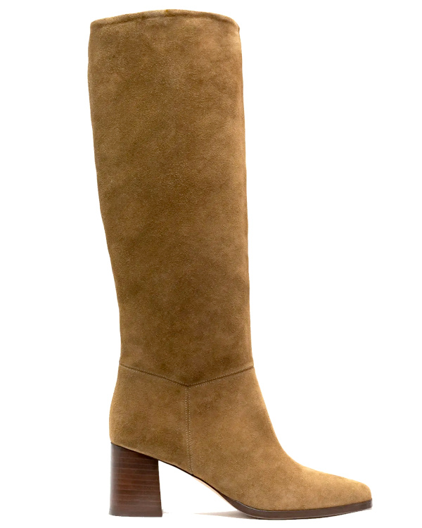 Bottes hautes en daim pour femme petite