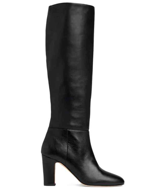 Bottes hautes en cuir pour femme petite taille