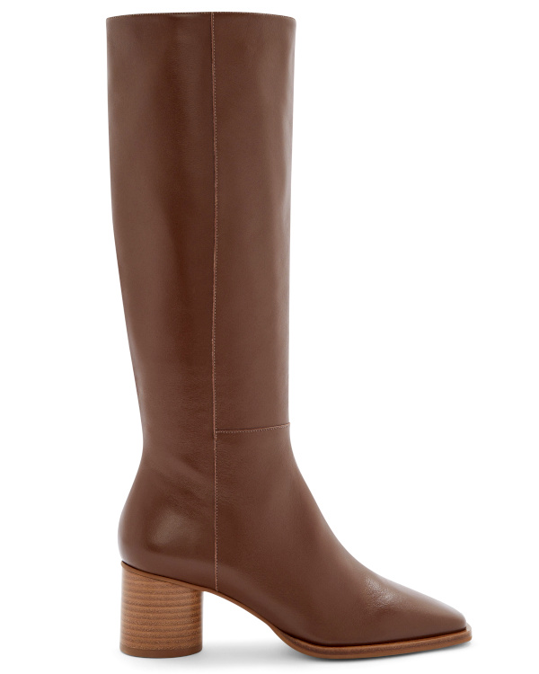 Bottes hautes marron pour petite femme