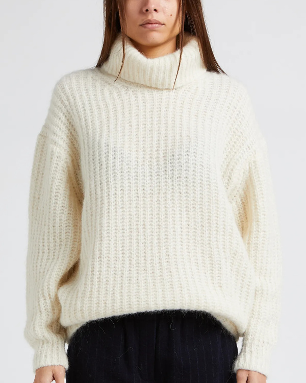 Pull oversize jaune