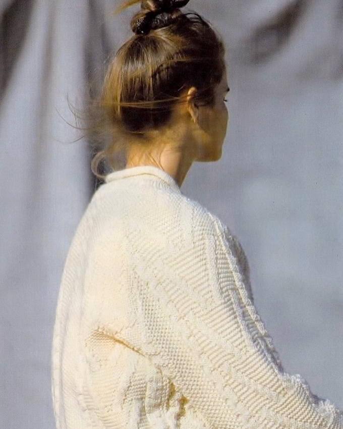 Rien de tel qu'une coiffure releve pour fminiser un pull irlandais !