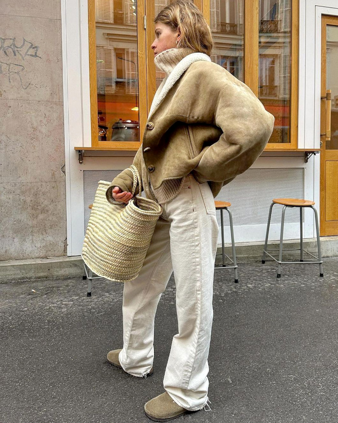 Rien de tel qu'un mix and match de textures pour relever un camaeu de beiges !