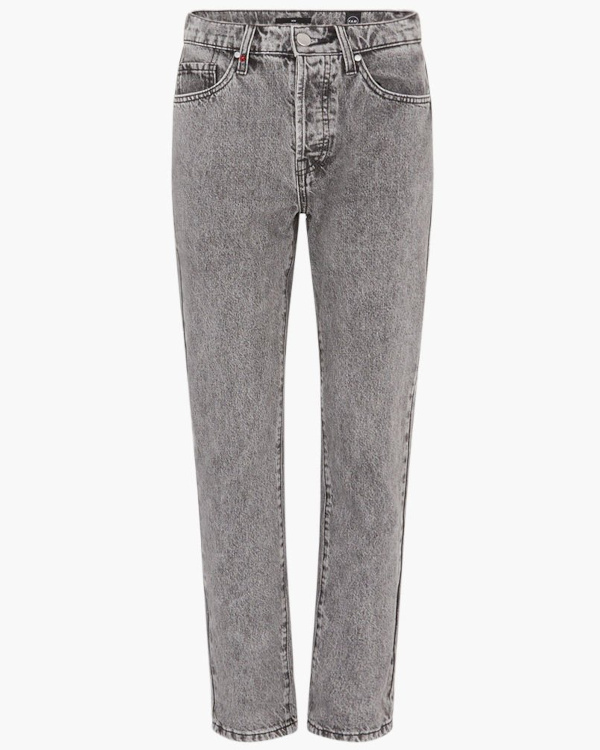 Jean mom gris en coton