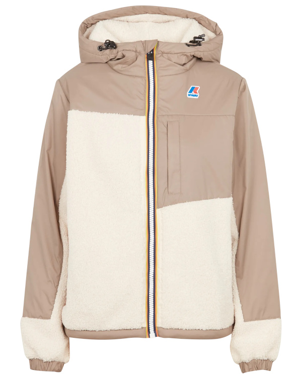 Blouson col montant  capuche