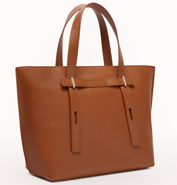 Sac cabas en cuir grain