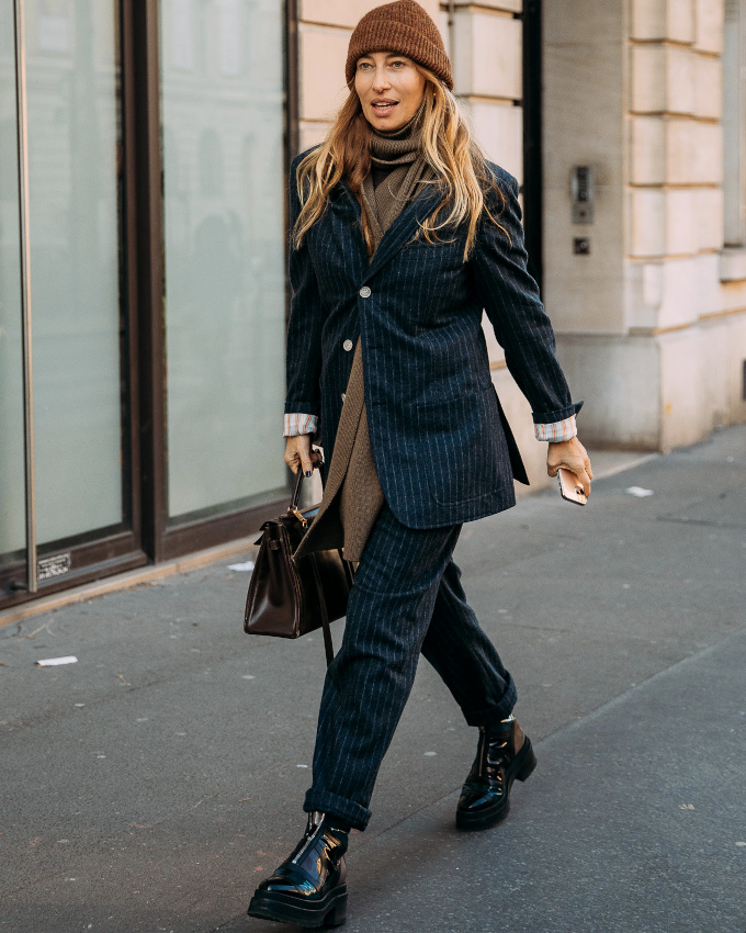 Oui au costume port en mode grand froid !