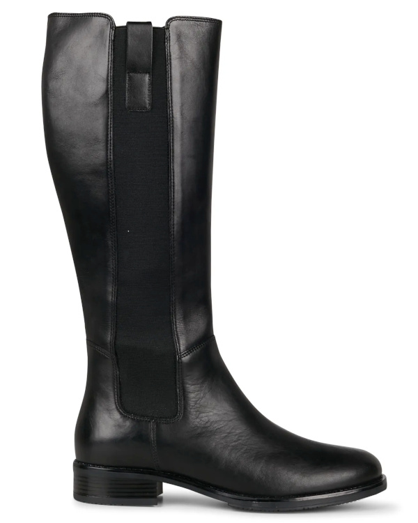 Bottes en cuir noir