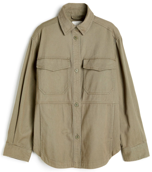 Veste-chemise en twill