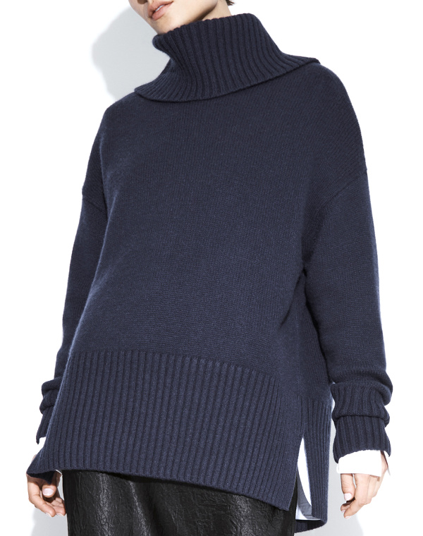 Pull col roul oversize en cachemire